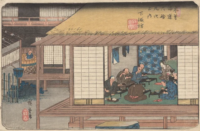 Shimosuwa, de la serie Las sesenta y nueve estaciones del Kisokaidō, Utagawa Hiroshige