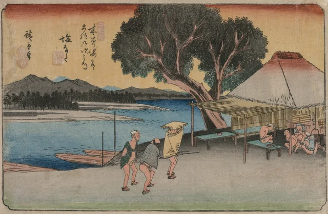 Shionada, de la serie Las sesenta y nueve estaciones del Kisokaidō
