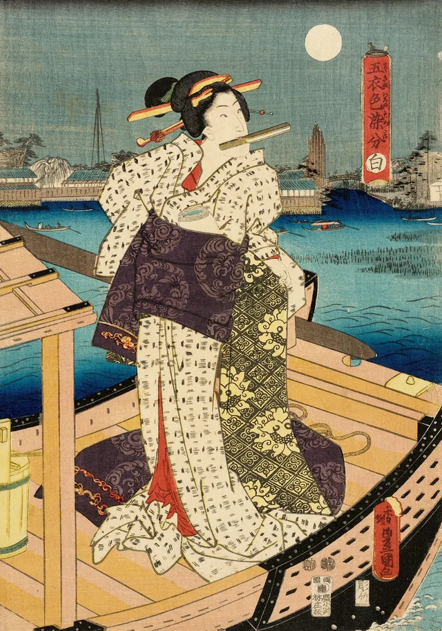 White, Utagawa Kunisada