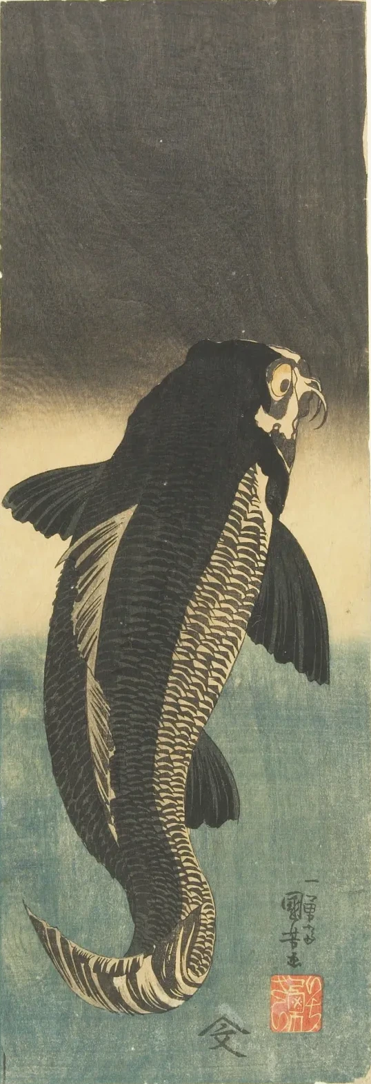 Black Carp, Utagawa Kuniyoshi