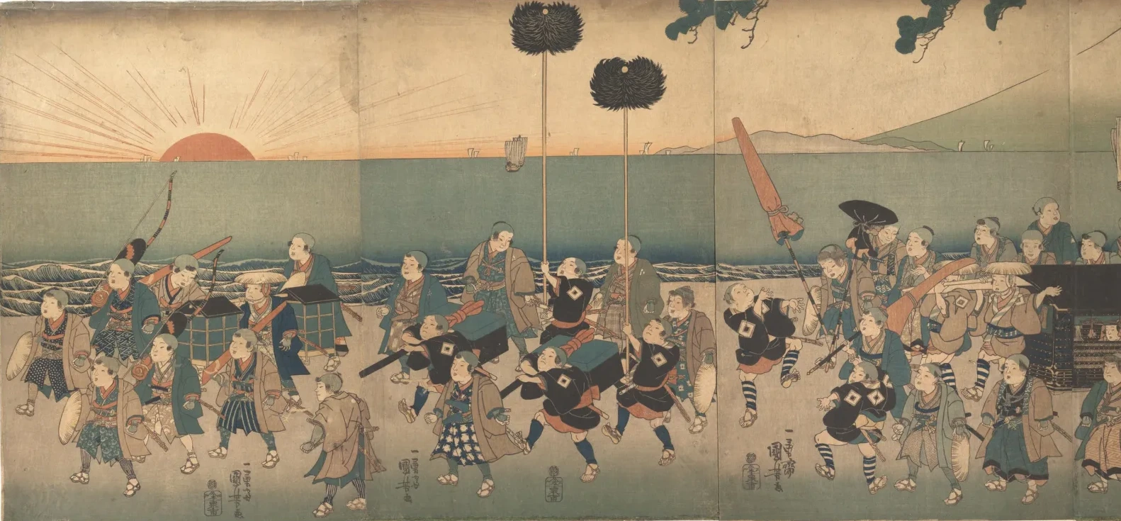 子供の大名行列, 歌川国芳