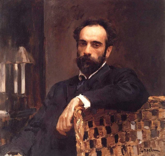 Portrait of Isaac Levitan, Valentin Serov