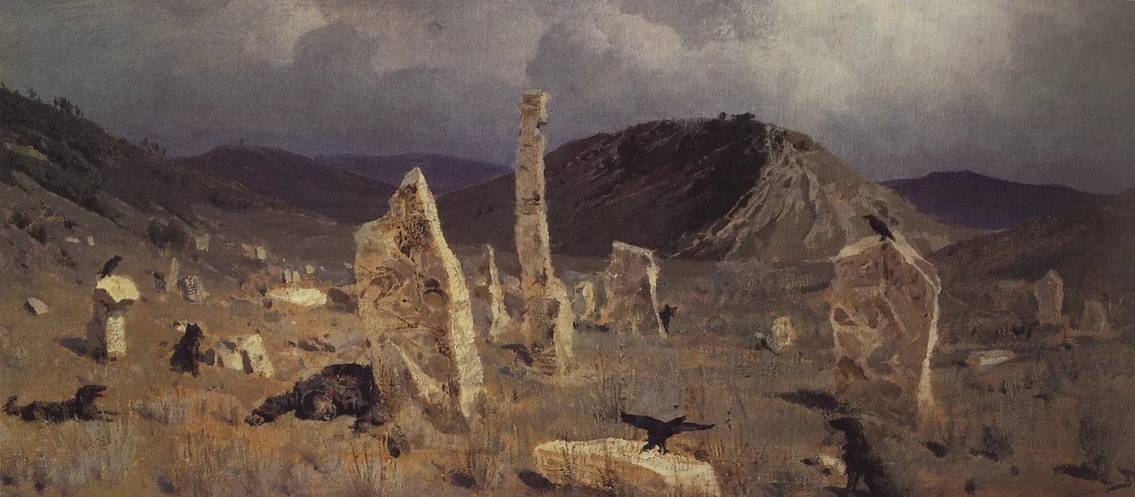 A Dead Soldier, Near the Village of Mechki, Vasily Polenov