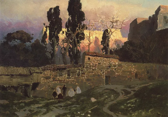 Constantinople (Istanbul), the Eski Saray Garden, Vasily Polenov