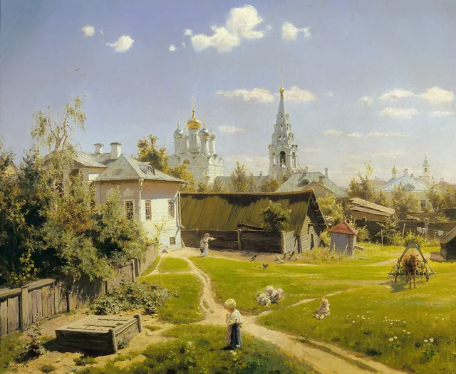 Patio de Moscú, Vasily Polenov