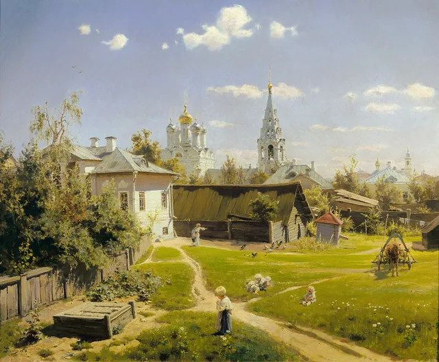 Moscow Courtyard, Vasily Polenov