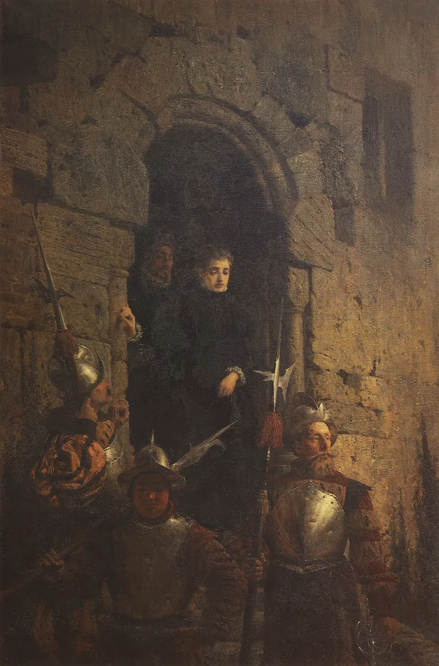 The Arrest of the Huguenot Jacobine de Montbel, Countess of Etremont, Vasily Polenov