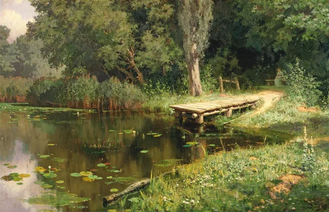 An Overgrown Pond, Vasily Polenov