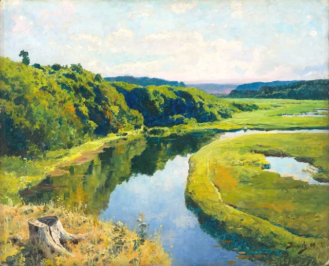The Klyazma River at Zhukovka, Vasily Polenov