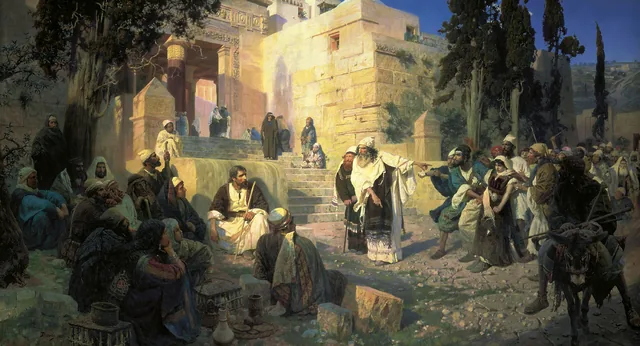 Christ and the Sinner (He That Is Without Sin...), Vasily Polenov