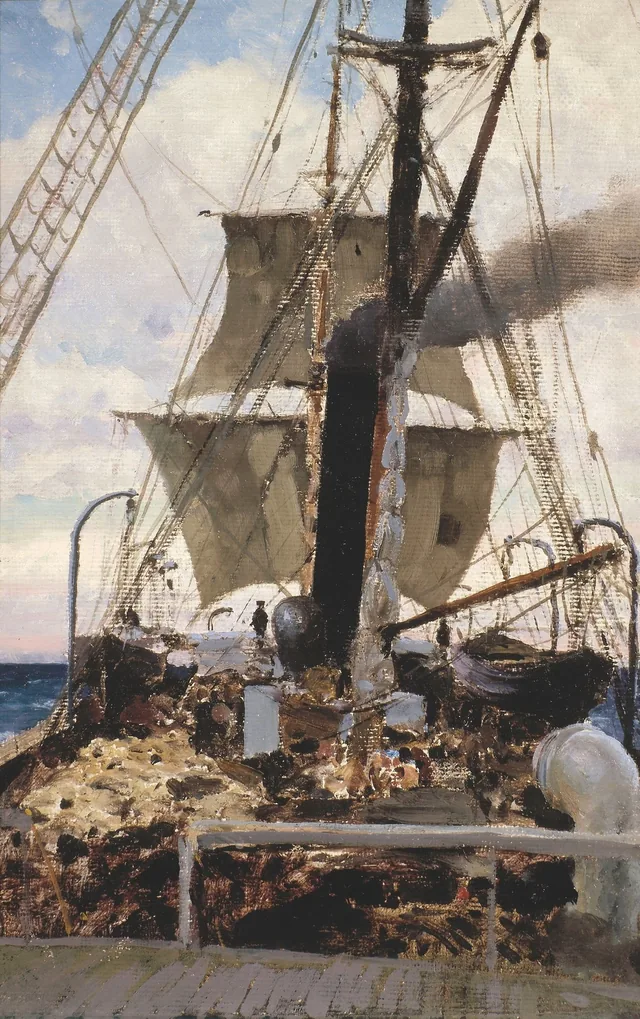 The Steamer Kornilov in the Mediterranean, Vasily Polenov