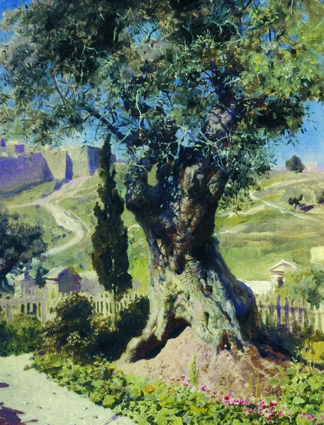 Olivo del jardín de Getsemaní, Vasily Polenov
