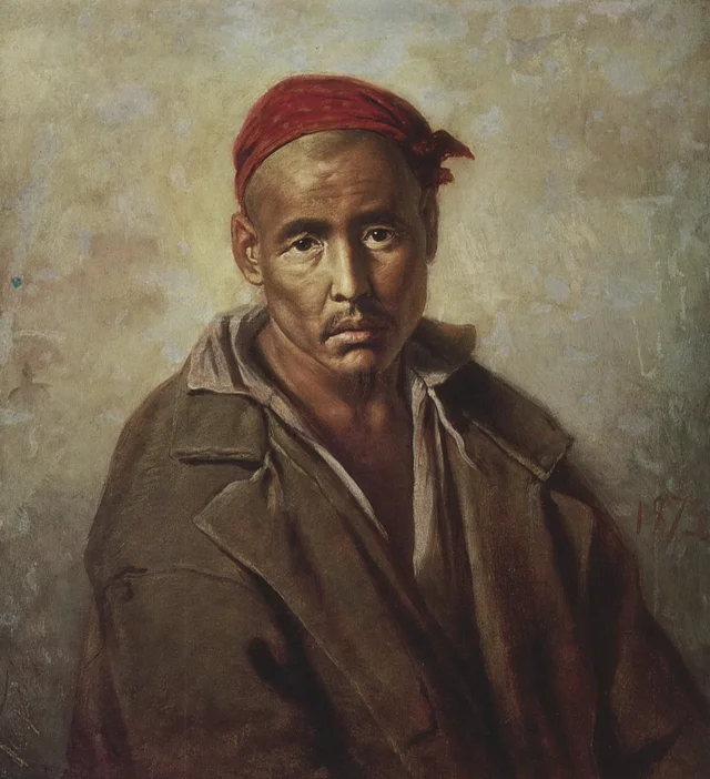 Tête d'un forçat kirghize, Vassili Perov