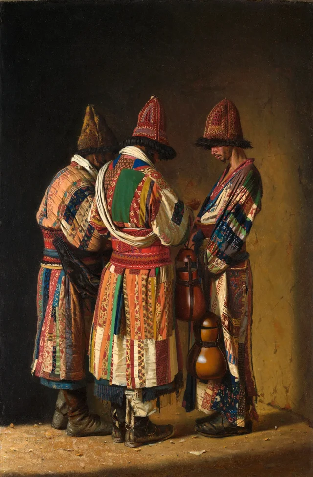 Derviches con trajes de fiesta, Taskent