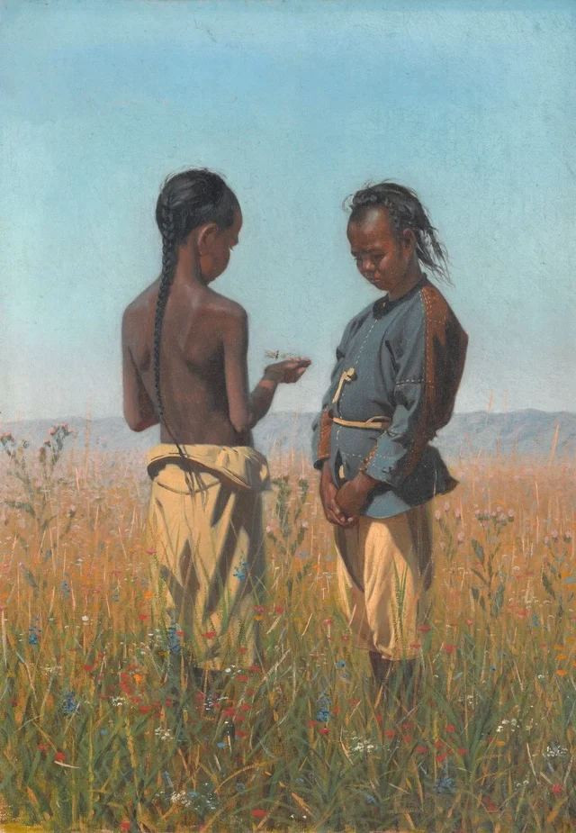 Niños de la tribu de los solones