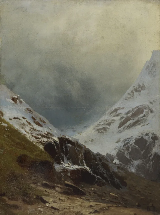 Laderas de montañas nevadas, Vassili Verechtchaguine