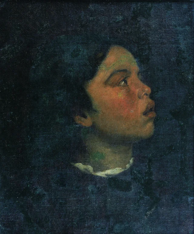 Estudio de cabeza de niña, Victor Meirelles