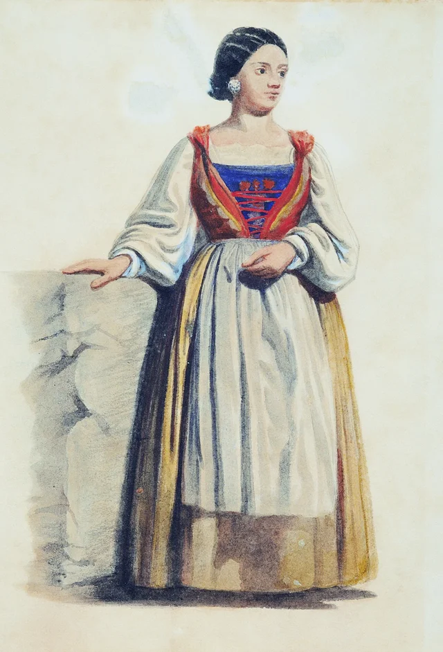 Étude de costume, Victor Meirelles