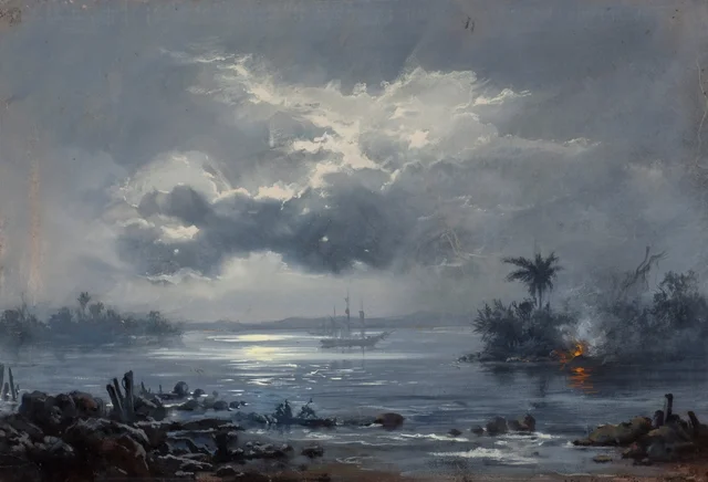Étude pour « Le Passage de Humaitá », Victor Meirelles