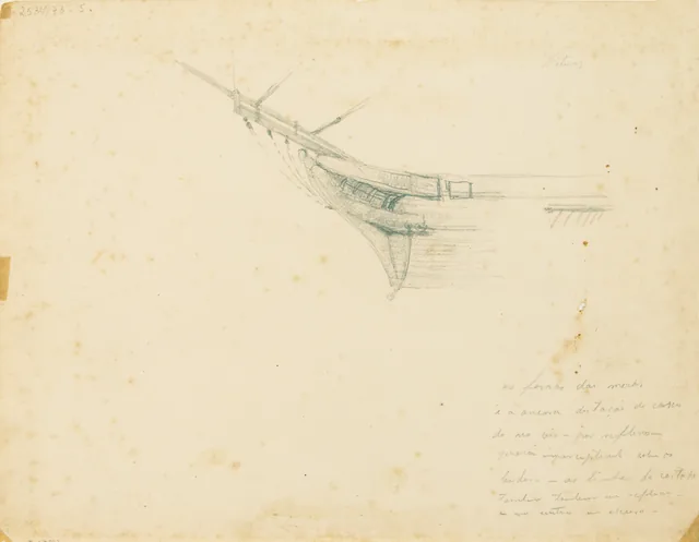 Niterói (estudo de proa de embarcação), Victor Meirelles