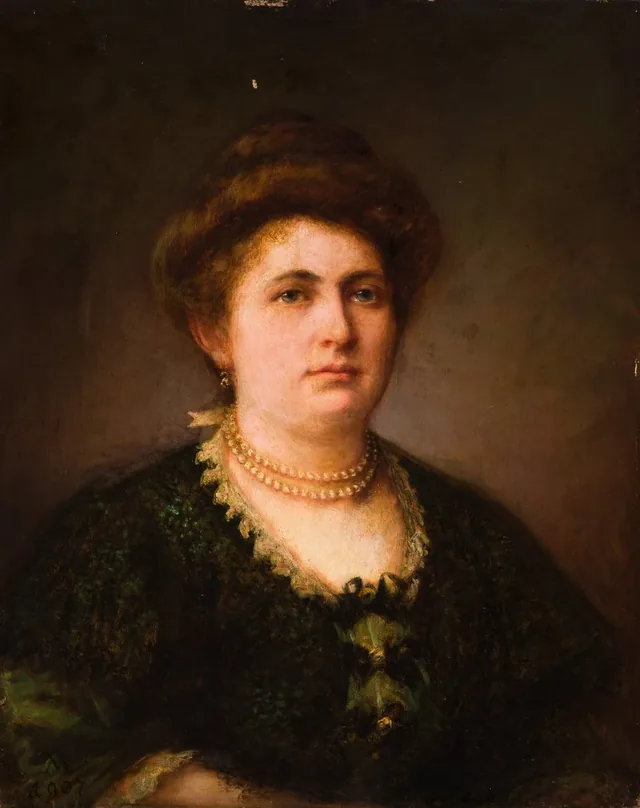 Retrato de mulher, Viktor Madarász