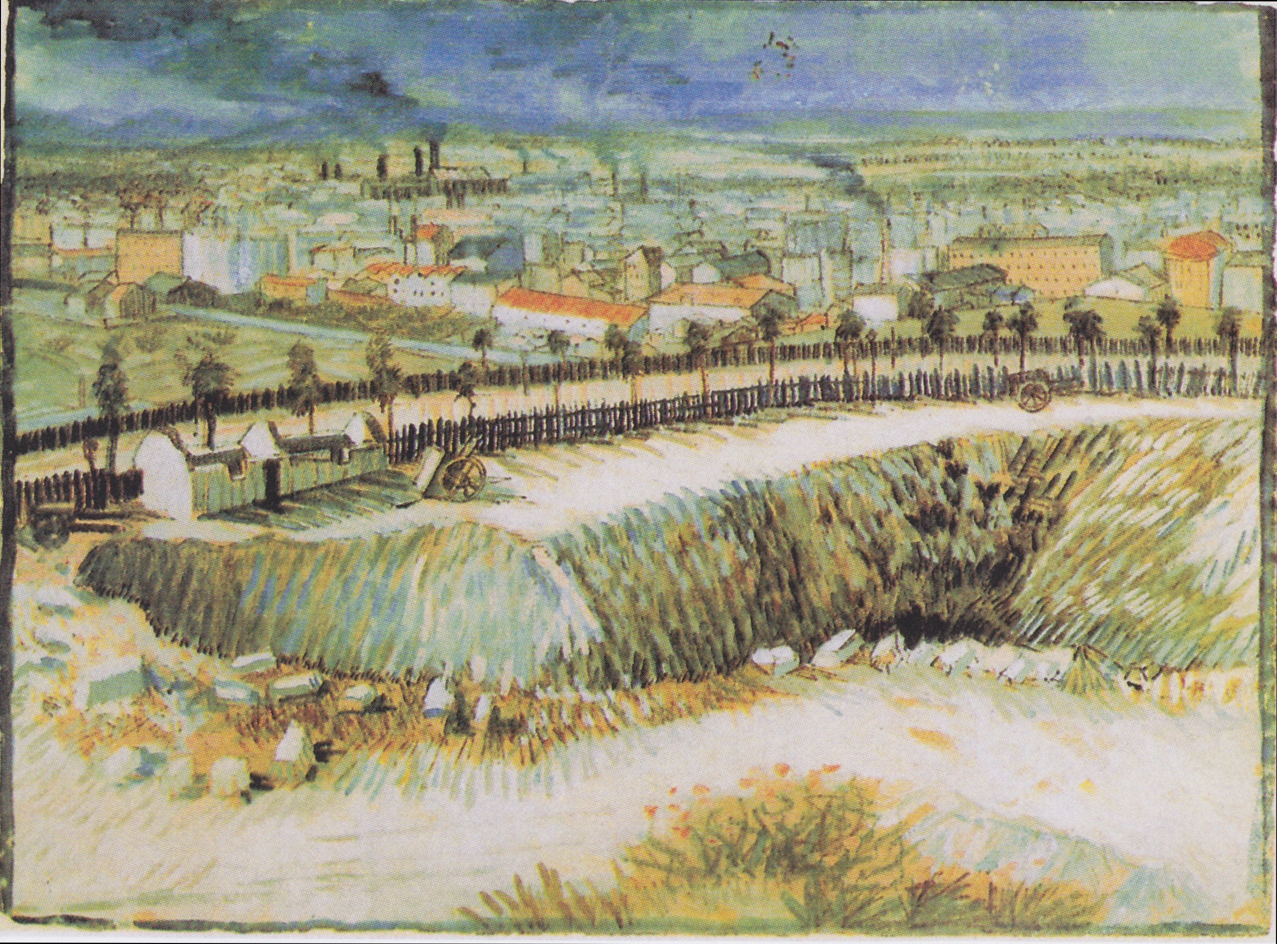 À la périphérie de Paris, près de Montmartre, Vincent van Gogh