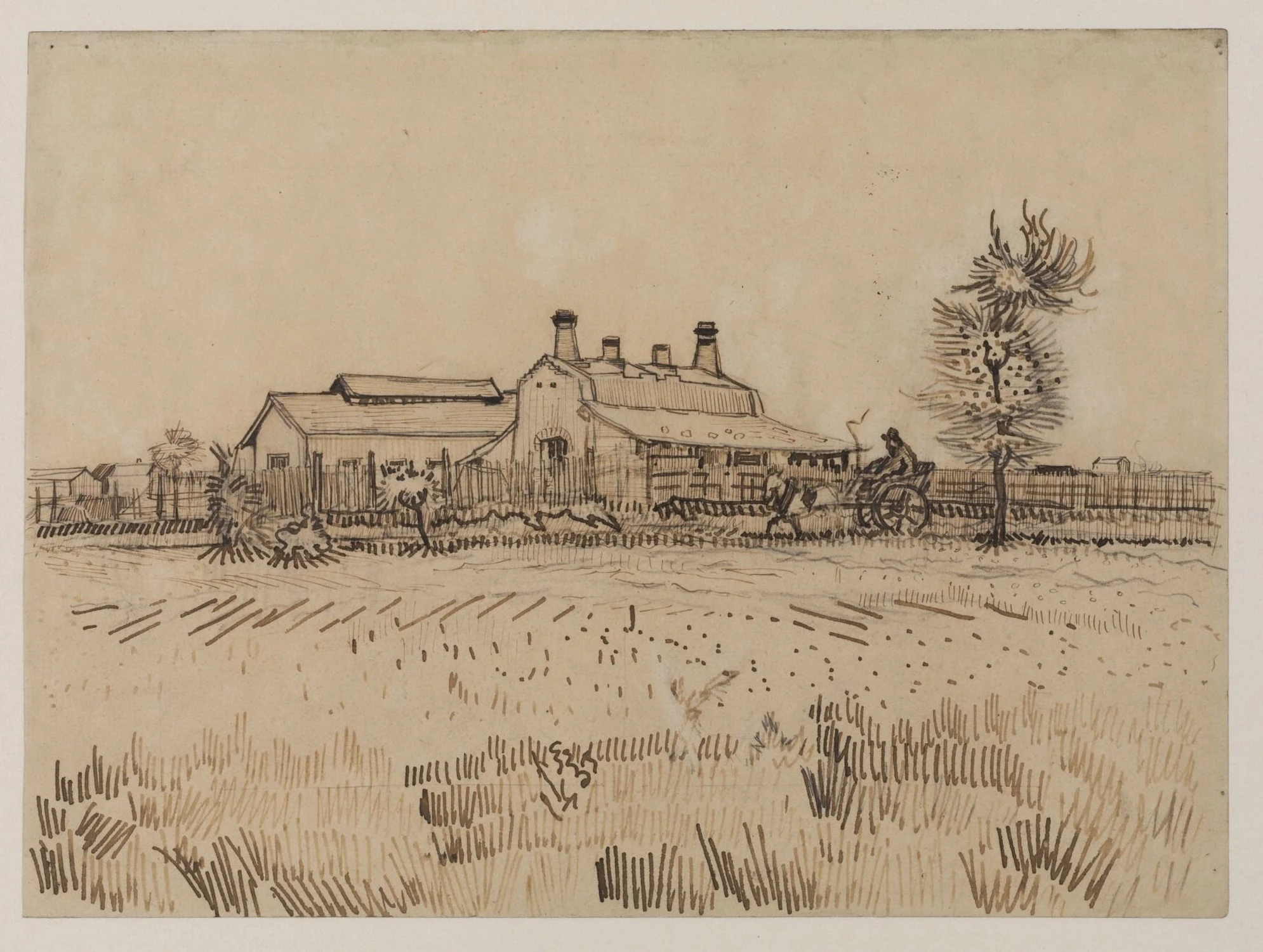 A tile factory, Vincent van Gogh