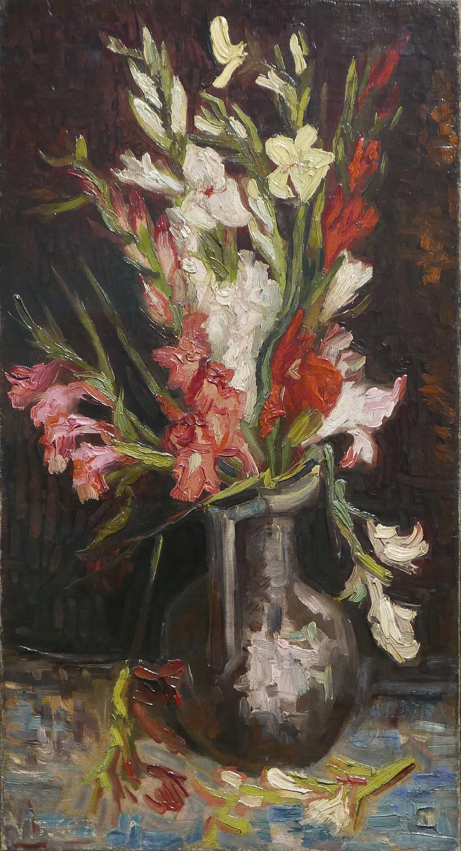Bouquet de glaïeuls de diverses couleurs, Vincent van Gogh
