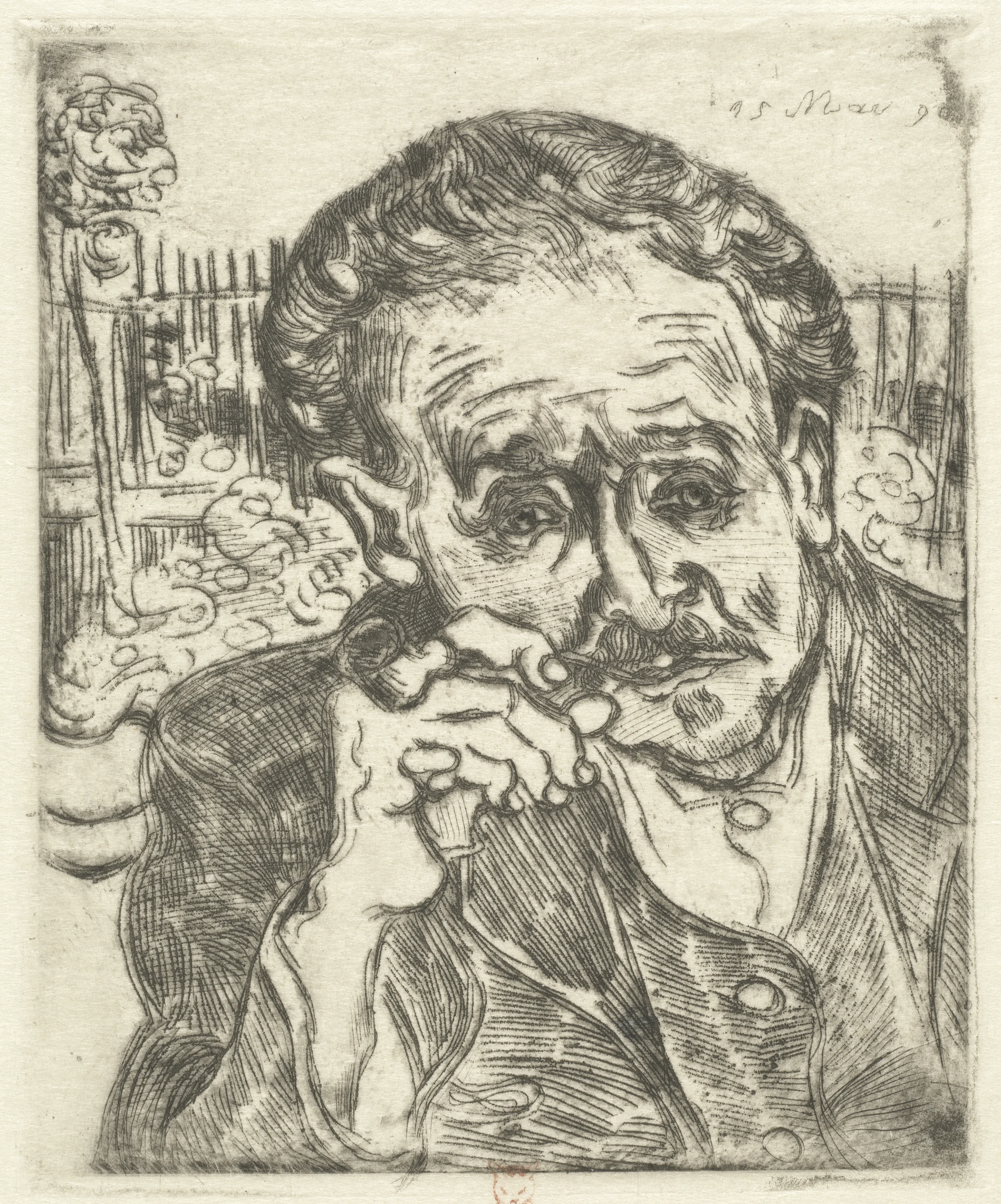 Dr. Gachet (Man with a Pipe), Vincent van Gogh