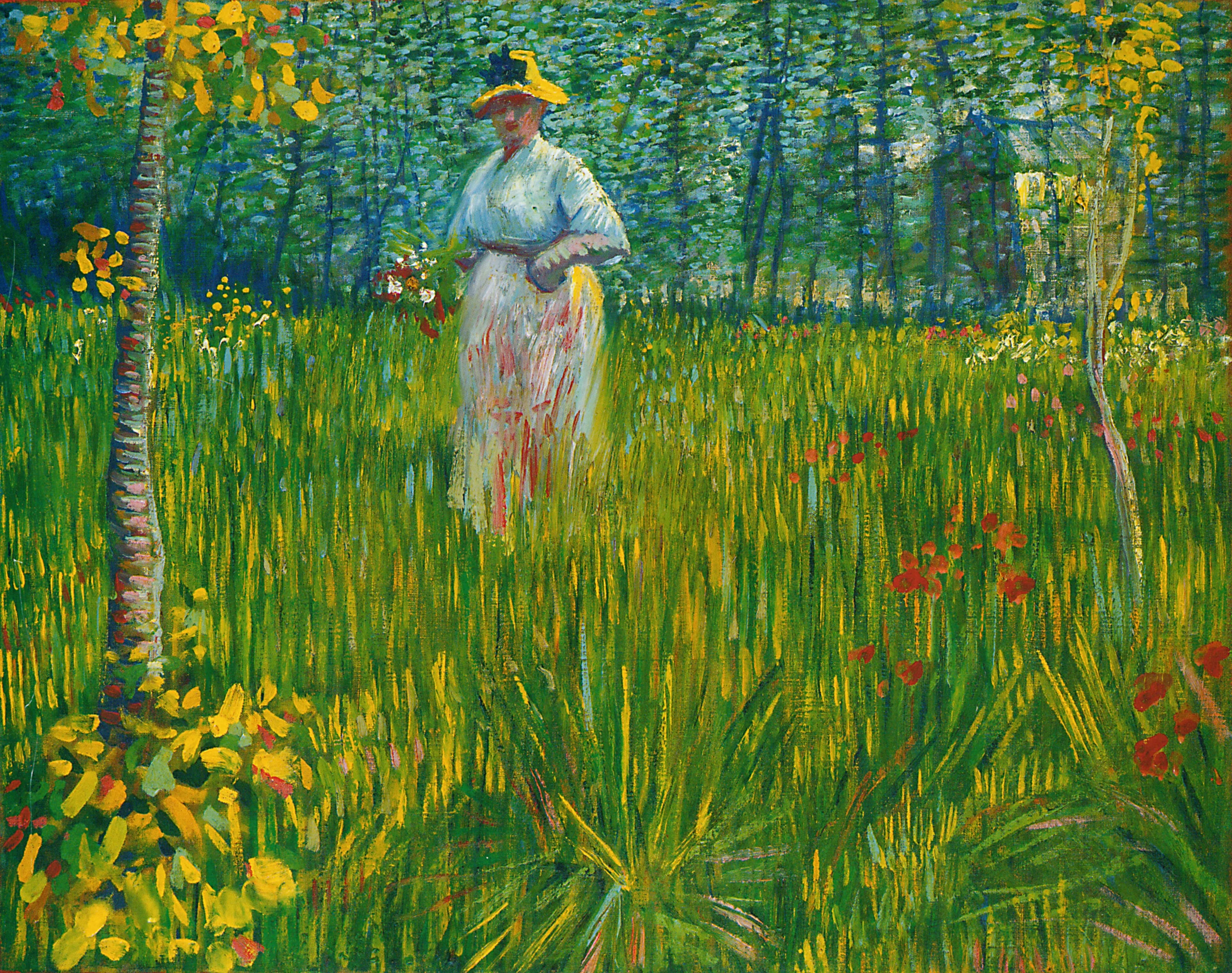 Femme dans un jardin, Vincent van Gogh