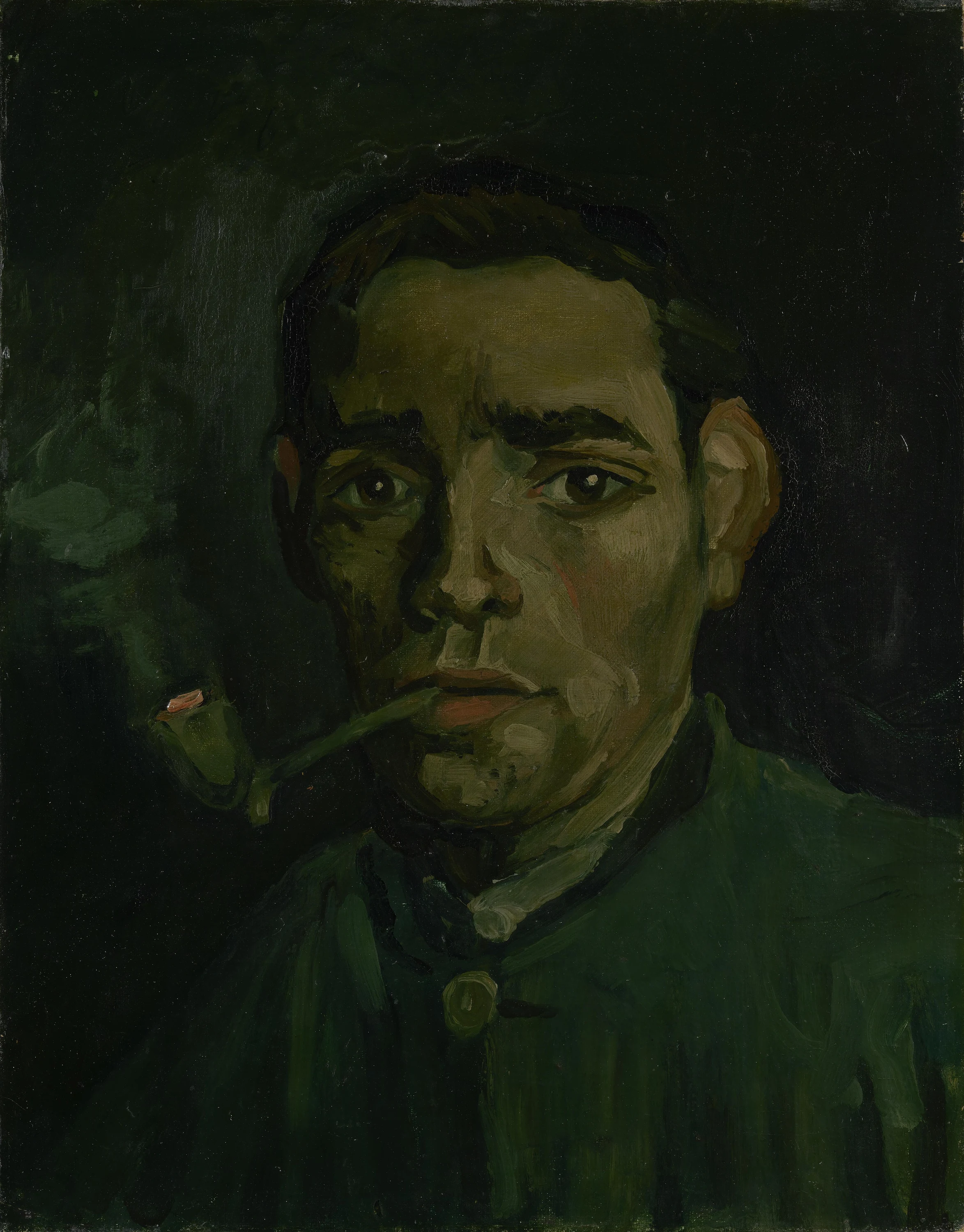 Head of a young peasant with a Pipe, Vincent van Gogh
