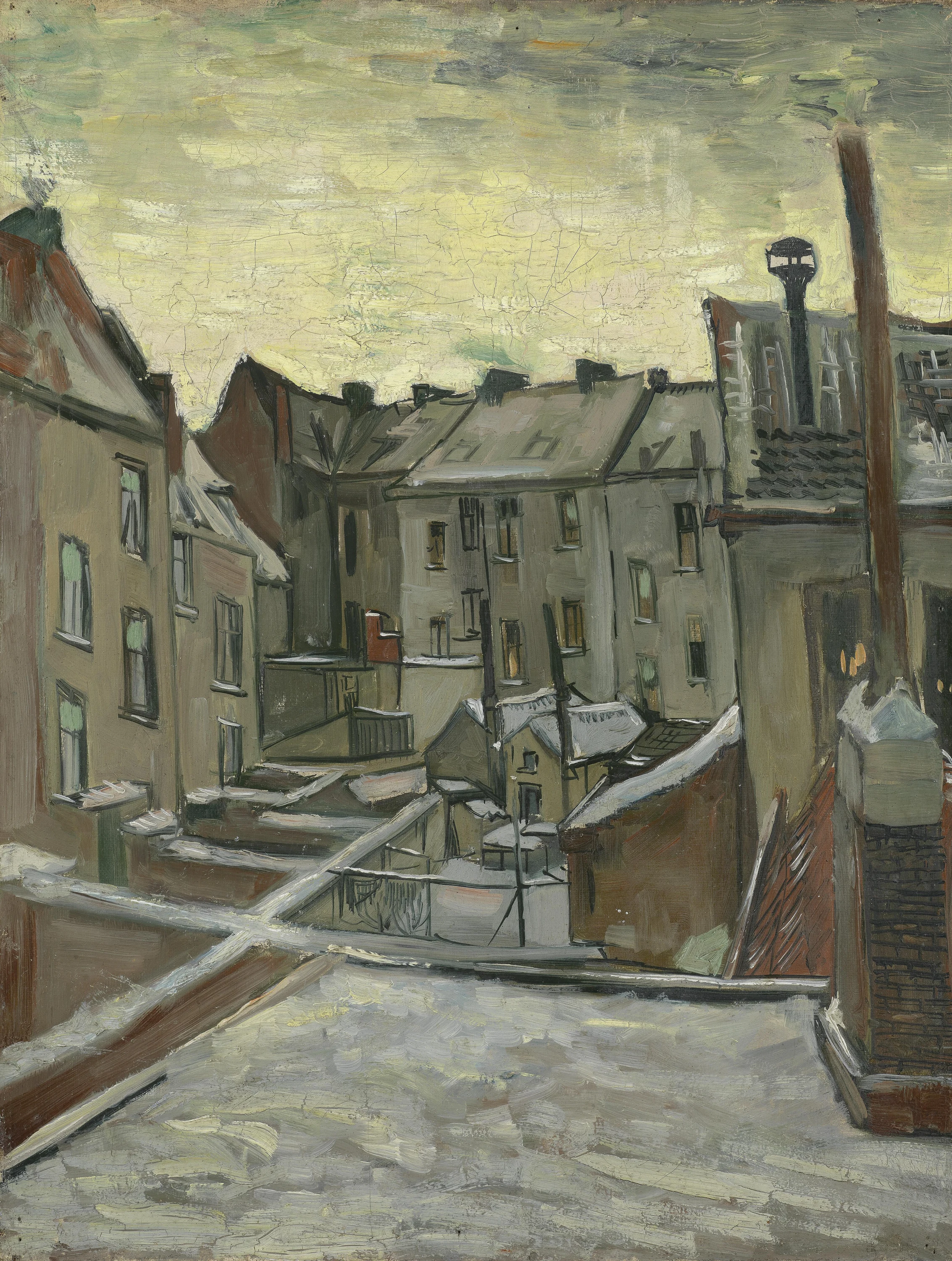 Houses Seen from the Back, Vincent van Gogh