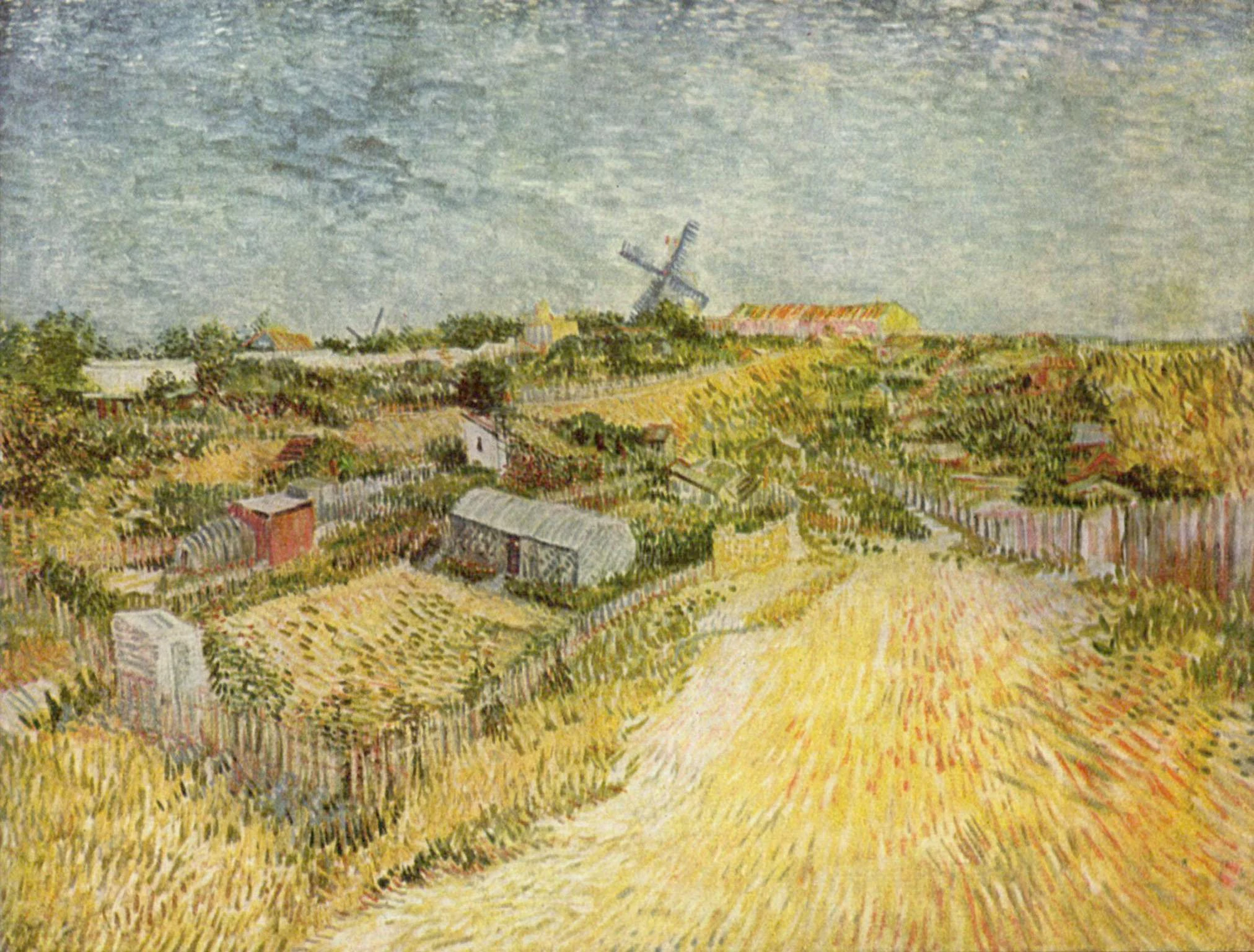 Kitchen Gardens on Montmartre, Vincent van Gogh