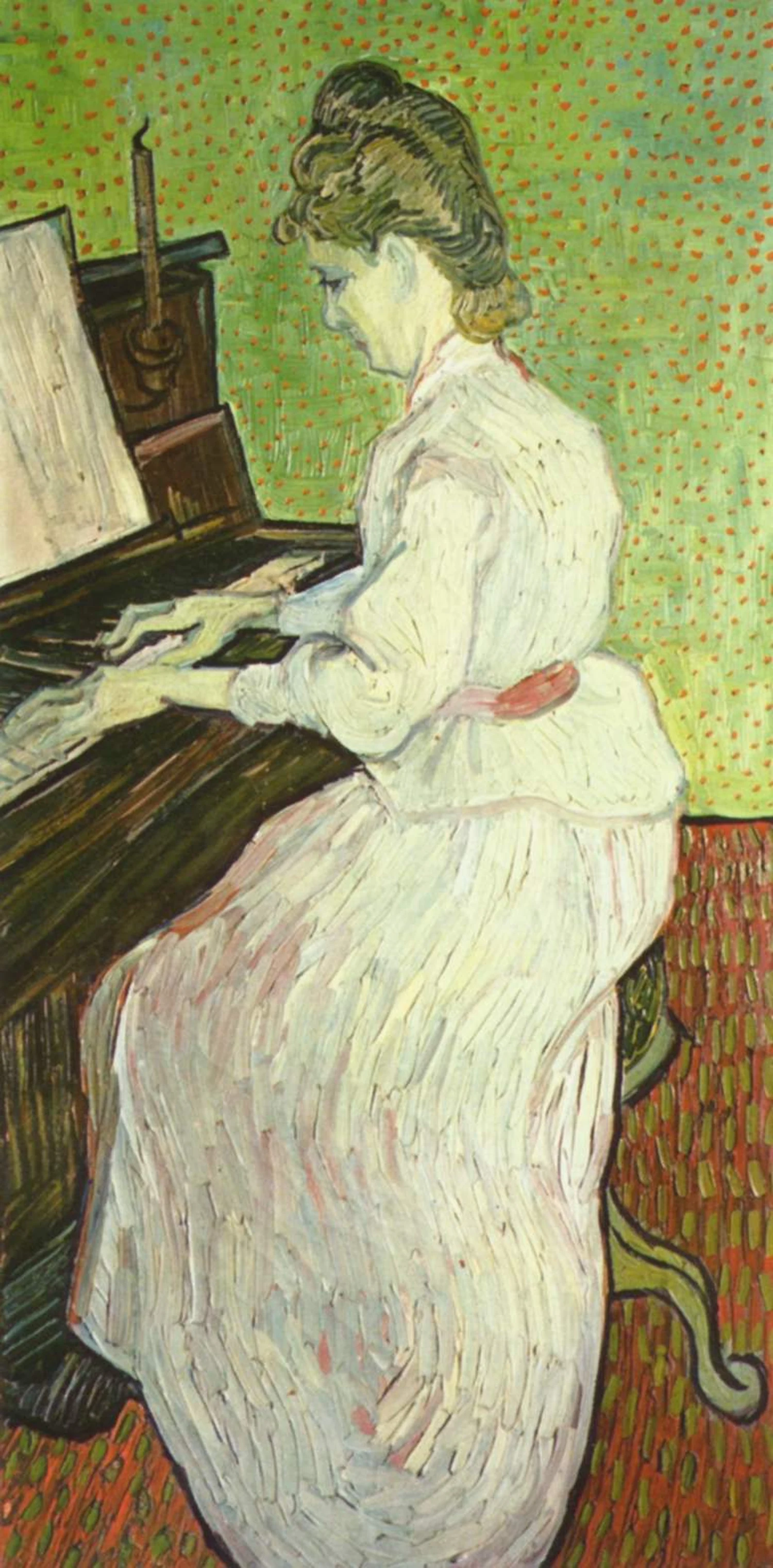 Marguerite Gachet au piano, Vincent van Gogh