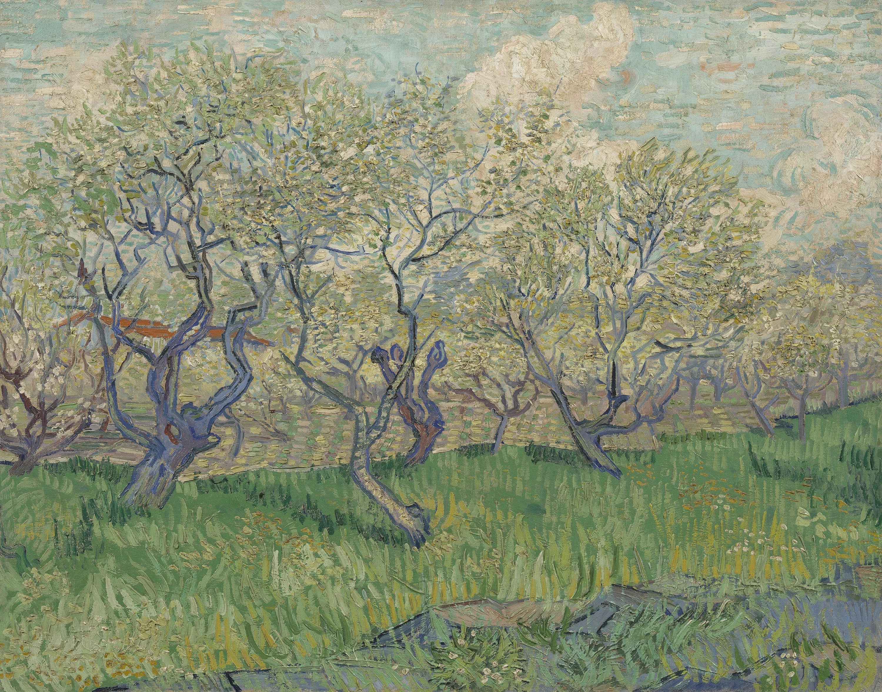 Orchard in Blossom, Vincent van Gogh