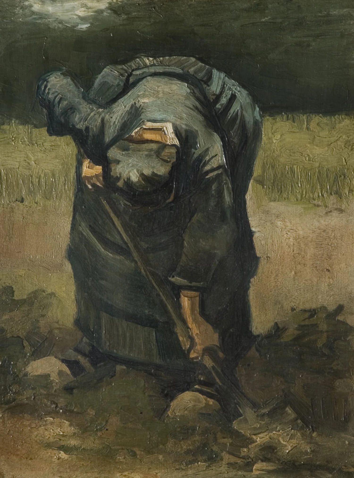 Peasant Woman Digging, Vincent van Gogh