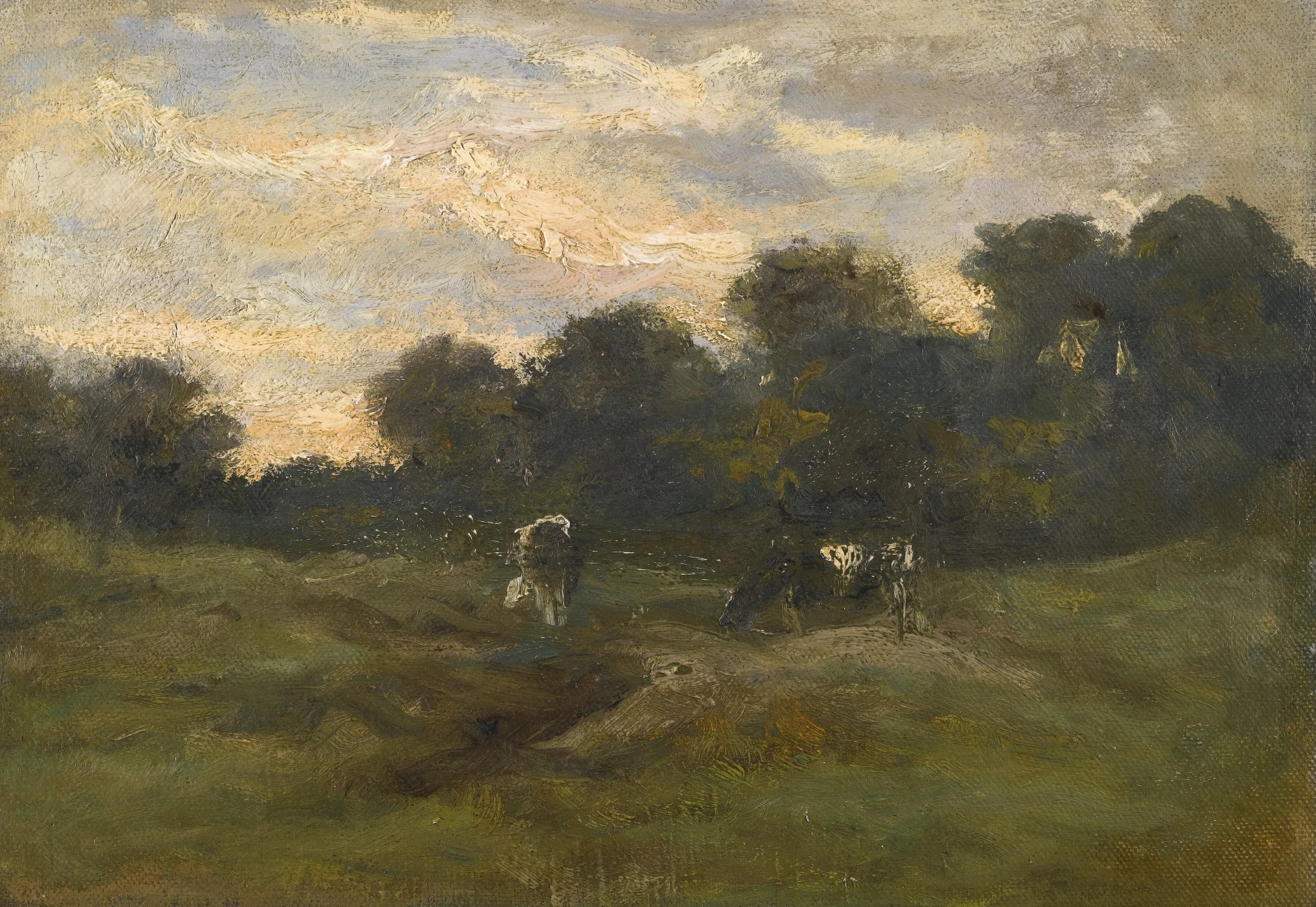 Prairie avec des vaches, Vincent van Gogh