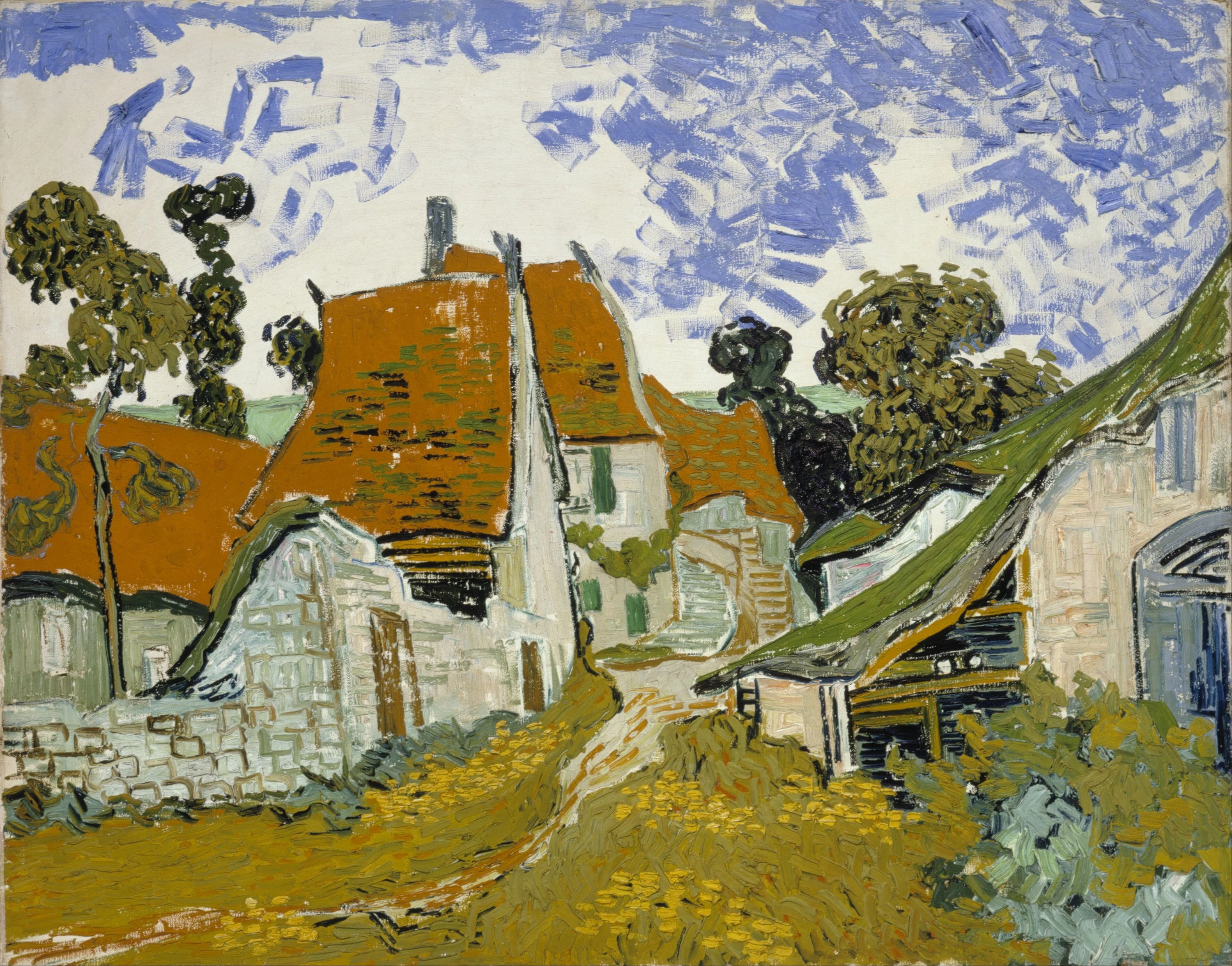 Rue à Auvers-sur-Oise, Vincent van Gogh
