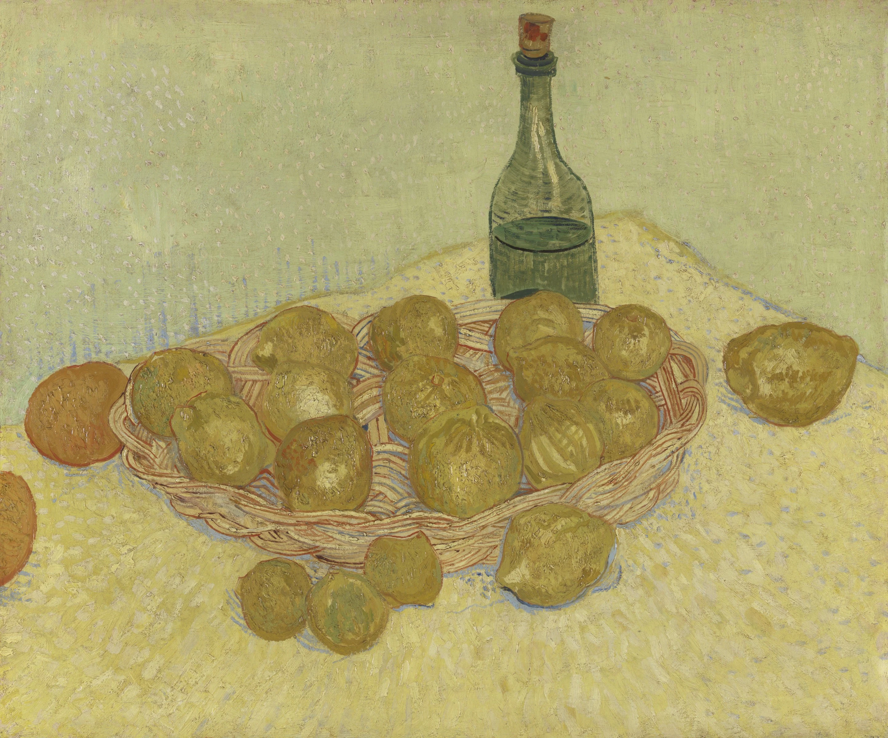 Still Life: Bottle, Lemons and Oranges, Vincent van Gogh