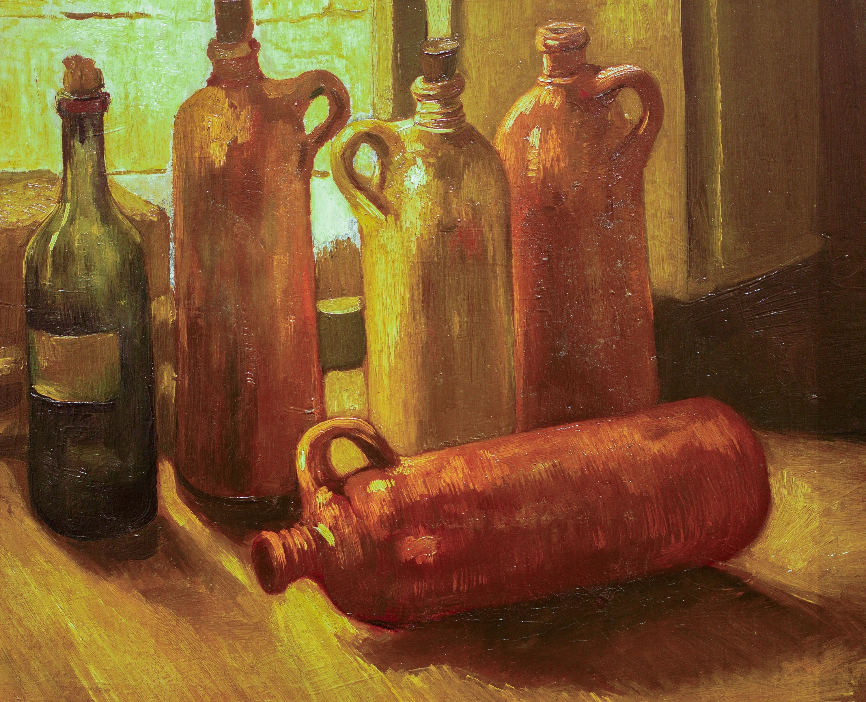 Still Life with Five Bottles, Vincent van Gogh