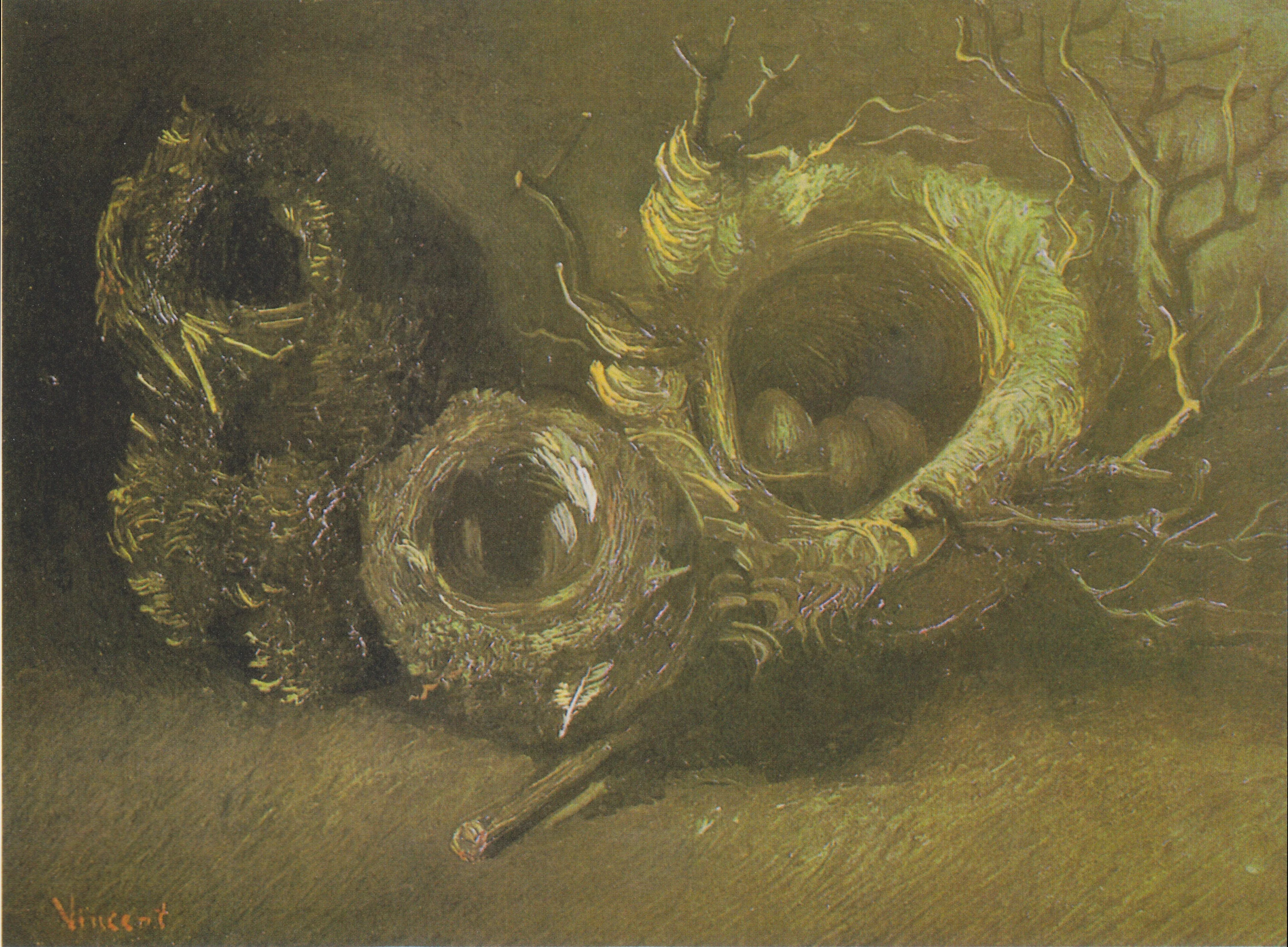 Still Life with Three Birds' Nests, Vincent van Gogh