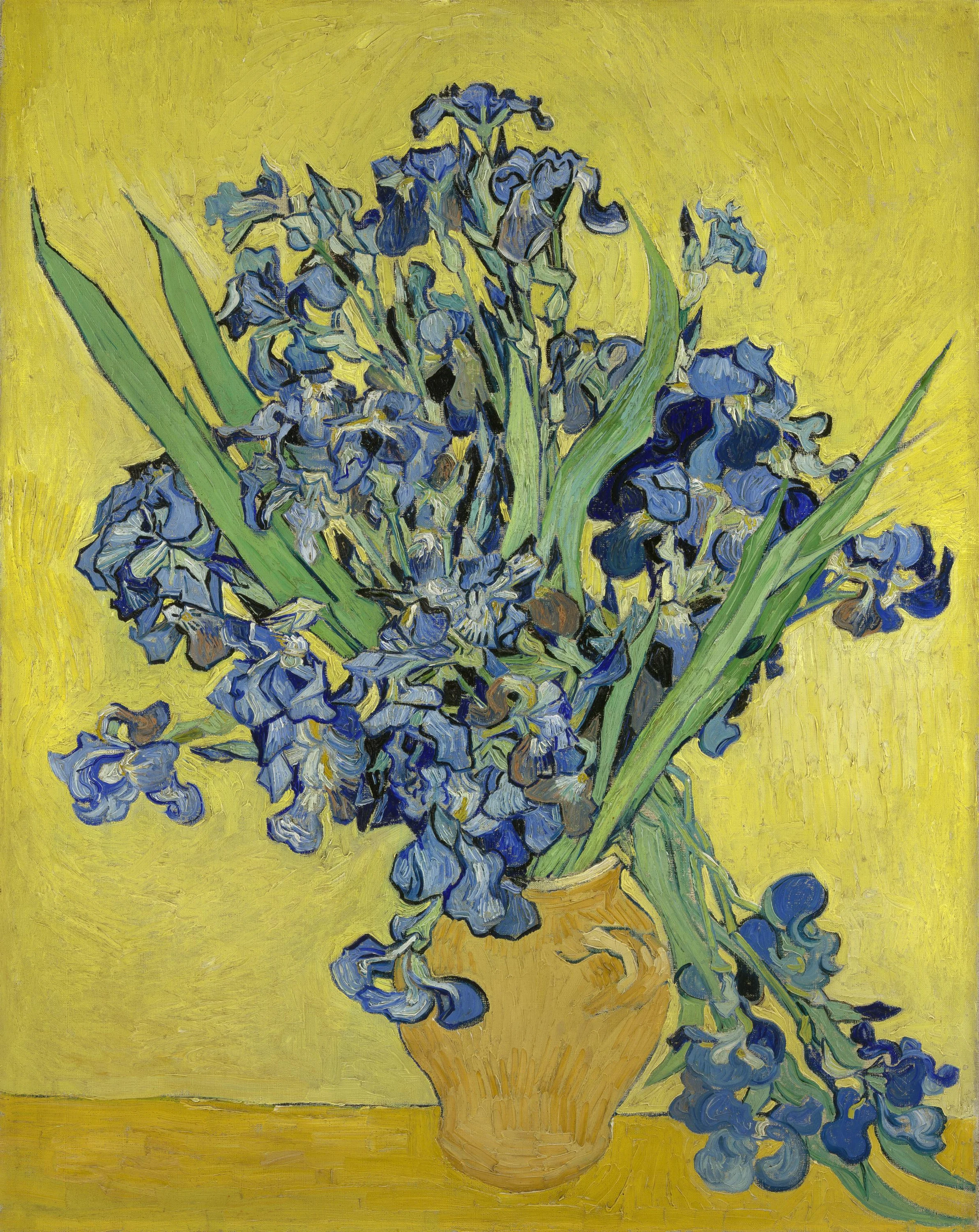 Vase d'iris, Vincent van Gogh