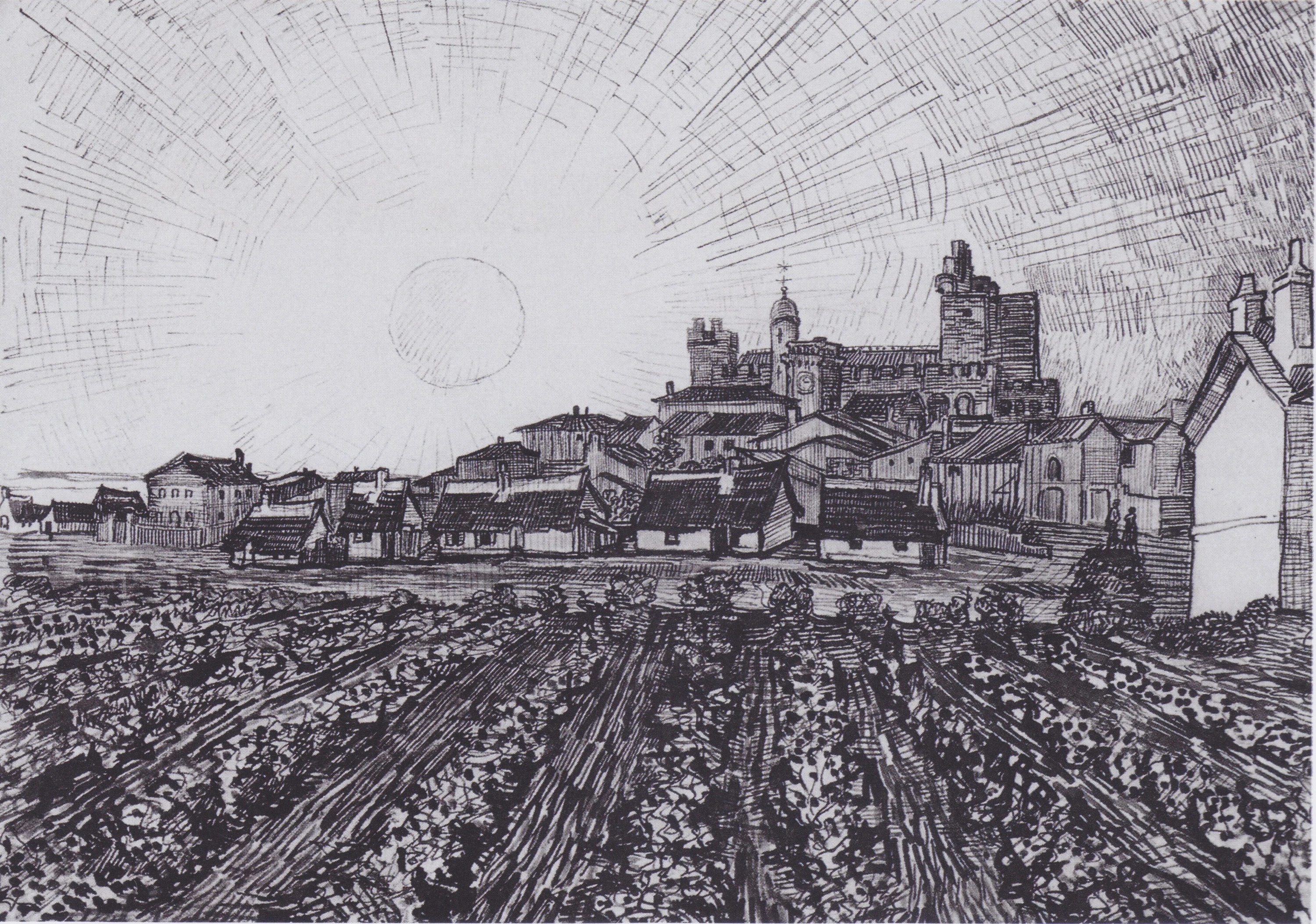 View to Saites-Maries, Vincent van Gogh