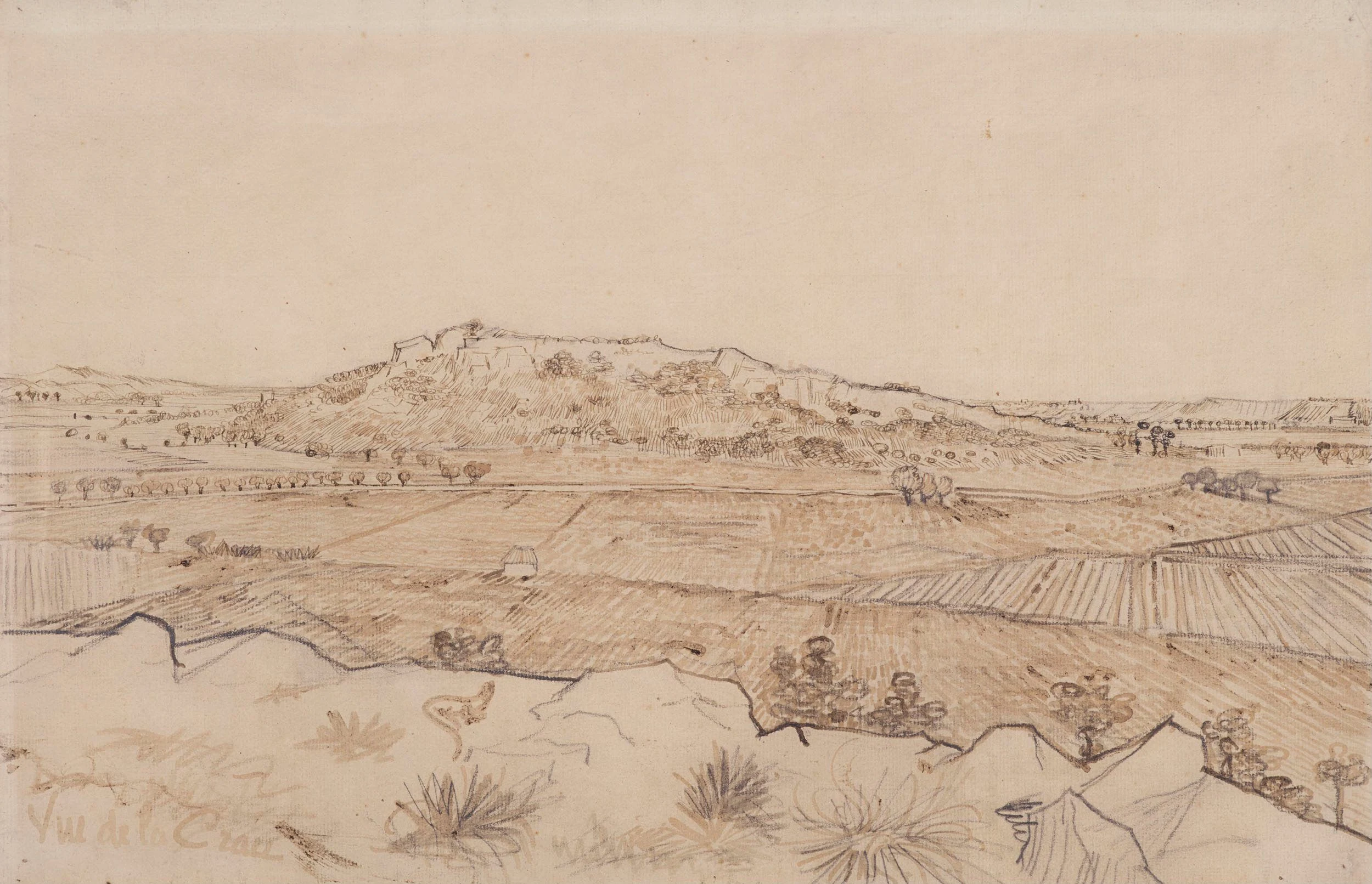 Vue de la Crau, Vincent van Gogh