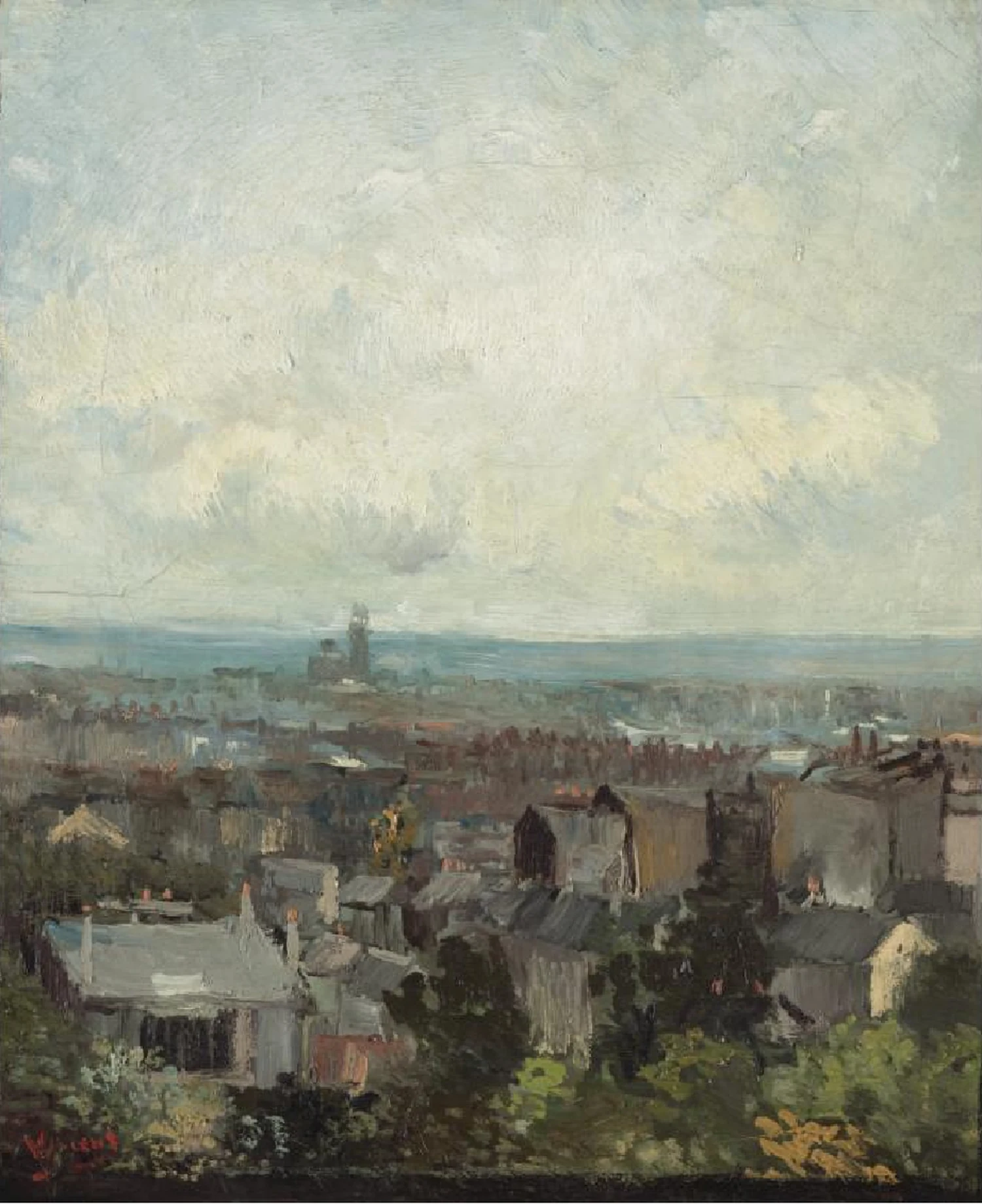 Vue de Paris aux environs de Montmartre, Vincent van Gogh