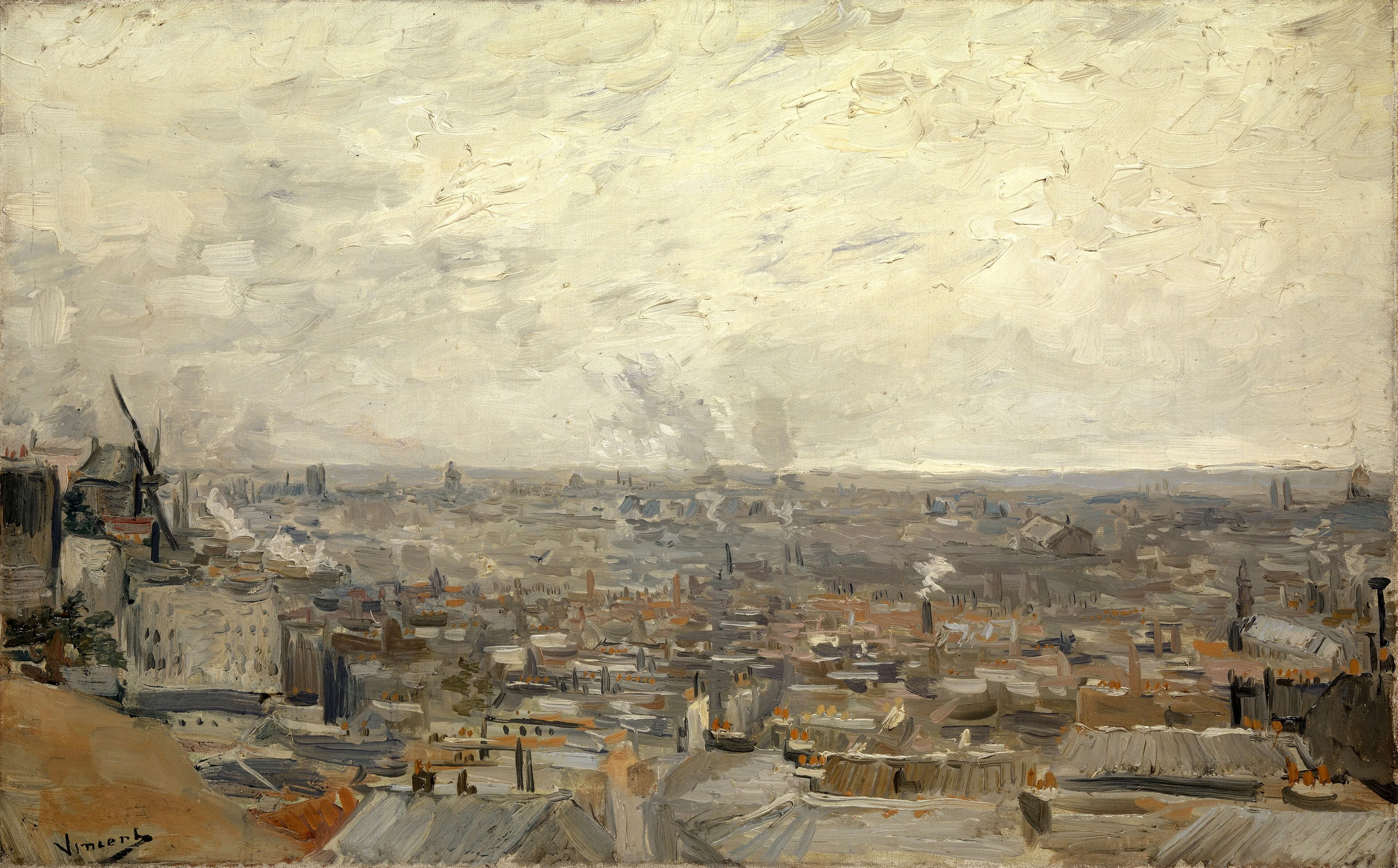 Vue de Paris, prise depuis Montmartre, Vincent van Gogh