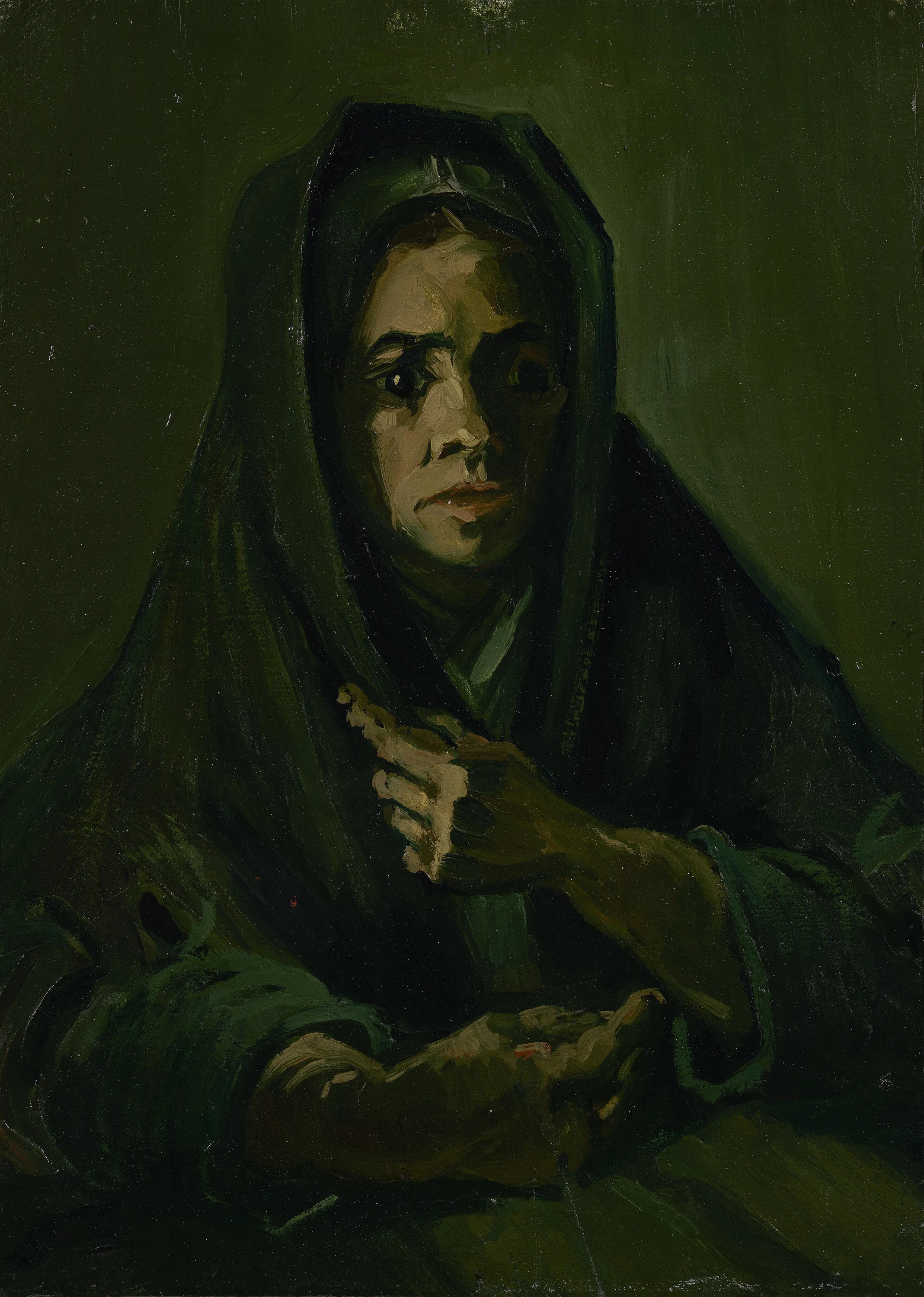 Woman with a Mourning Shawl, Vincent van Gogh