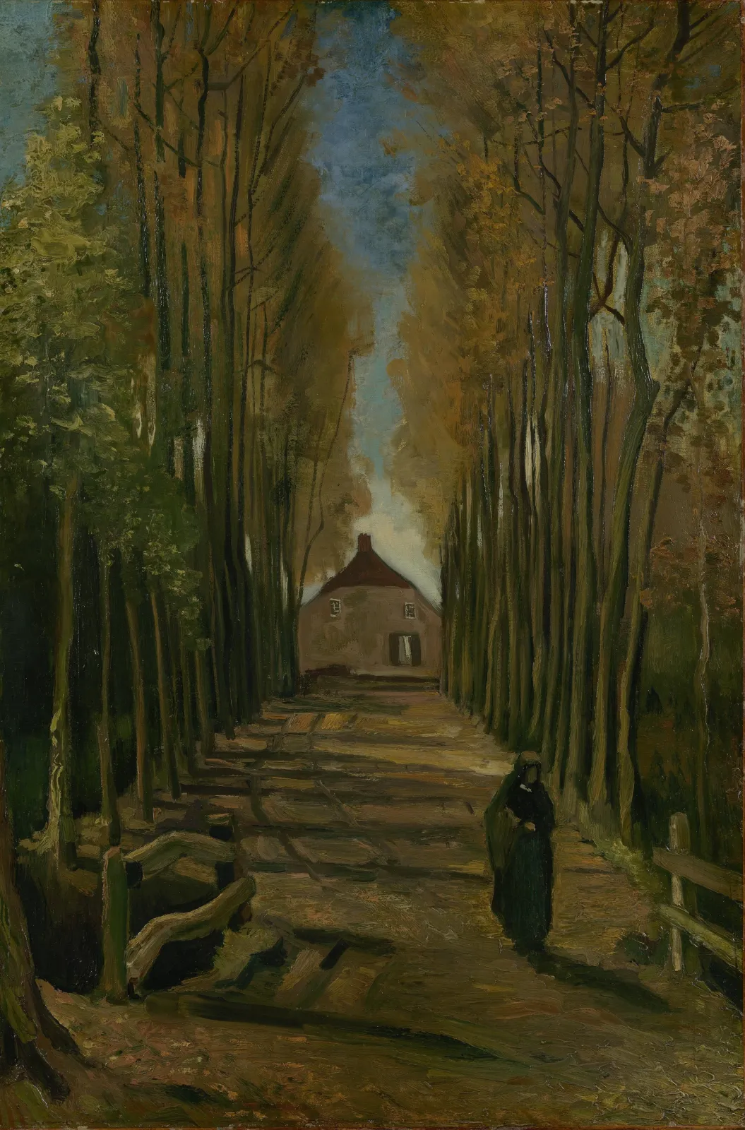 Avenue of Poplars in Autumn, Vincent van Gogh