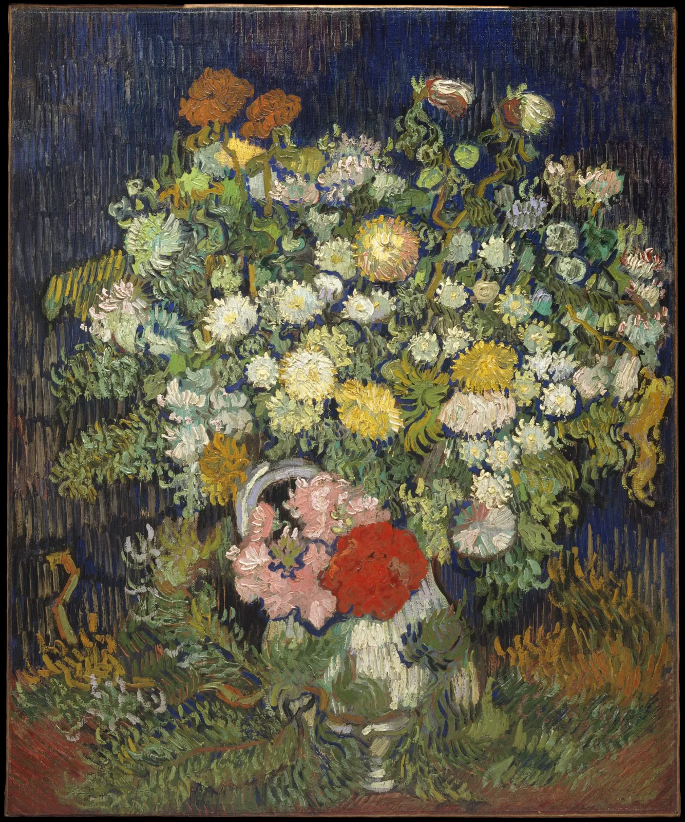 Bouquet of Flowers in a Vase, Vincent van Gogh
