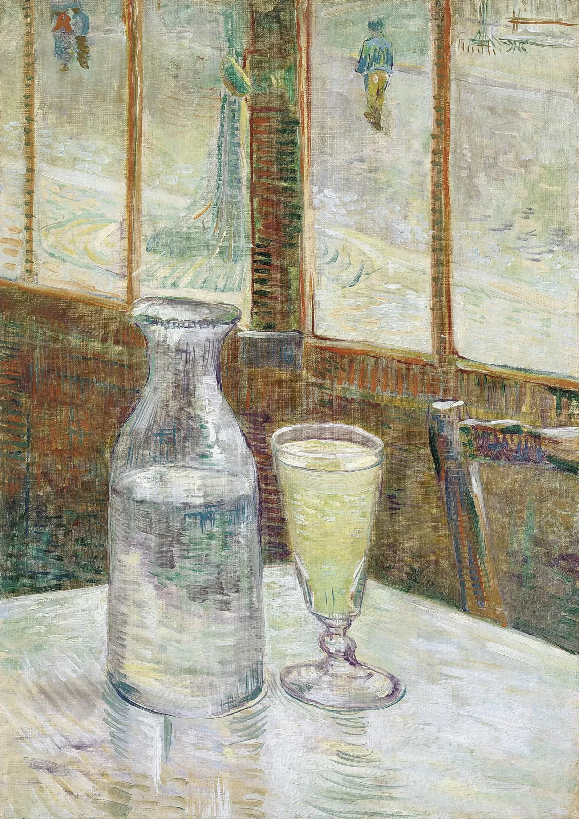Café table with absinth, Vincent van Gogh